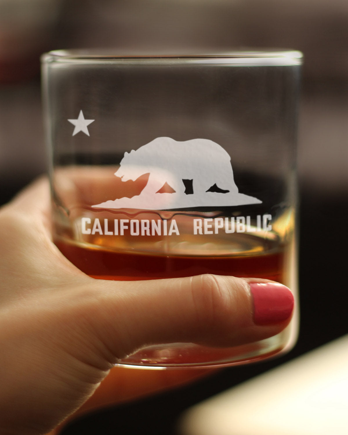 California Flag Rocks Glass (10.25 oz)