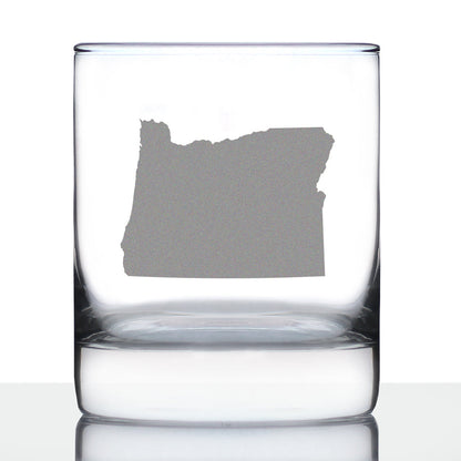 Oregon State Outline Rocks Glass (10.25 oz)