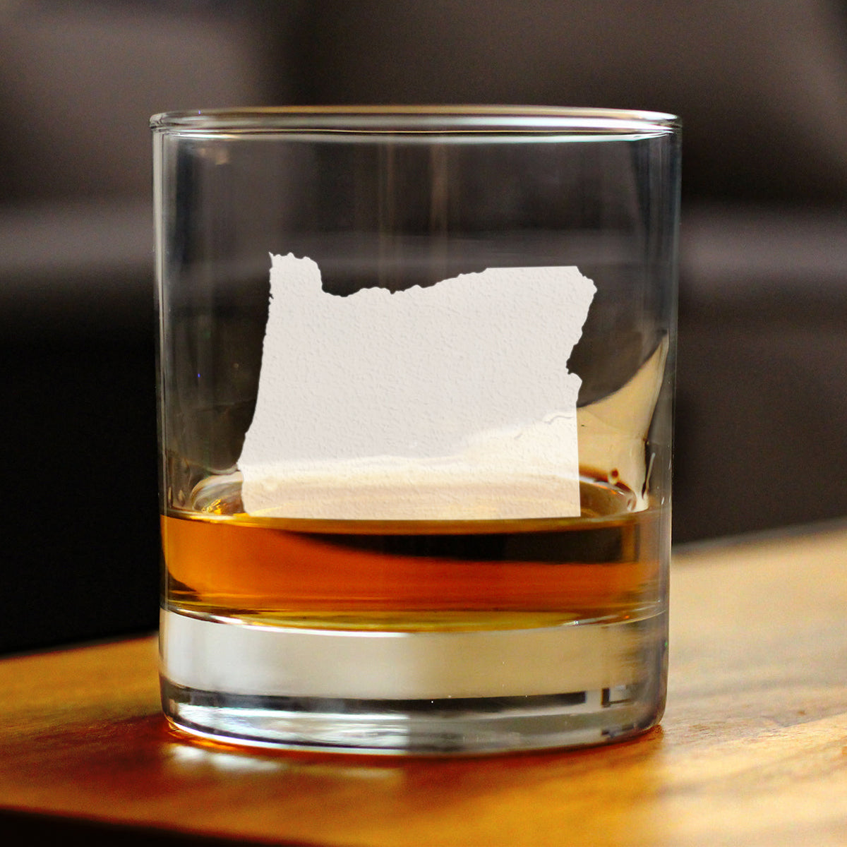 Oregon State Outline Rocks Glass (10.25 oz)