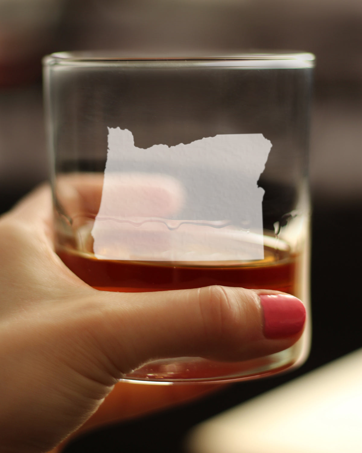 Oregon State Outline Rocks Glass (10.25 oz)