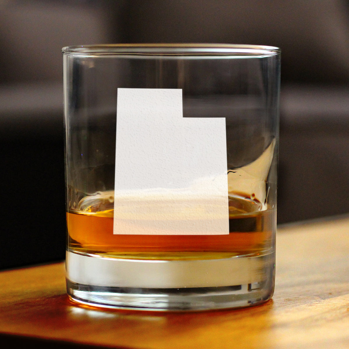 Utah State Outline Rocks Glass (10.25 oz)