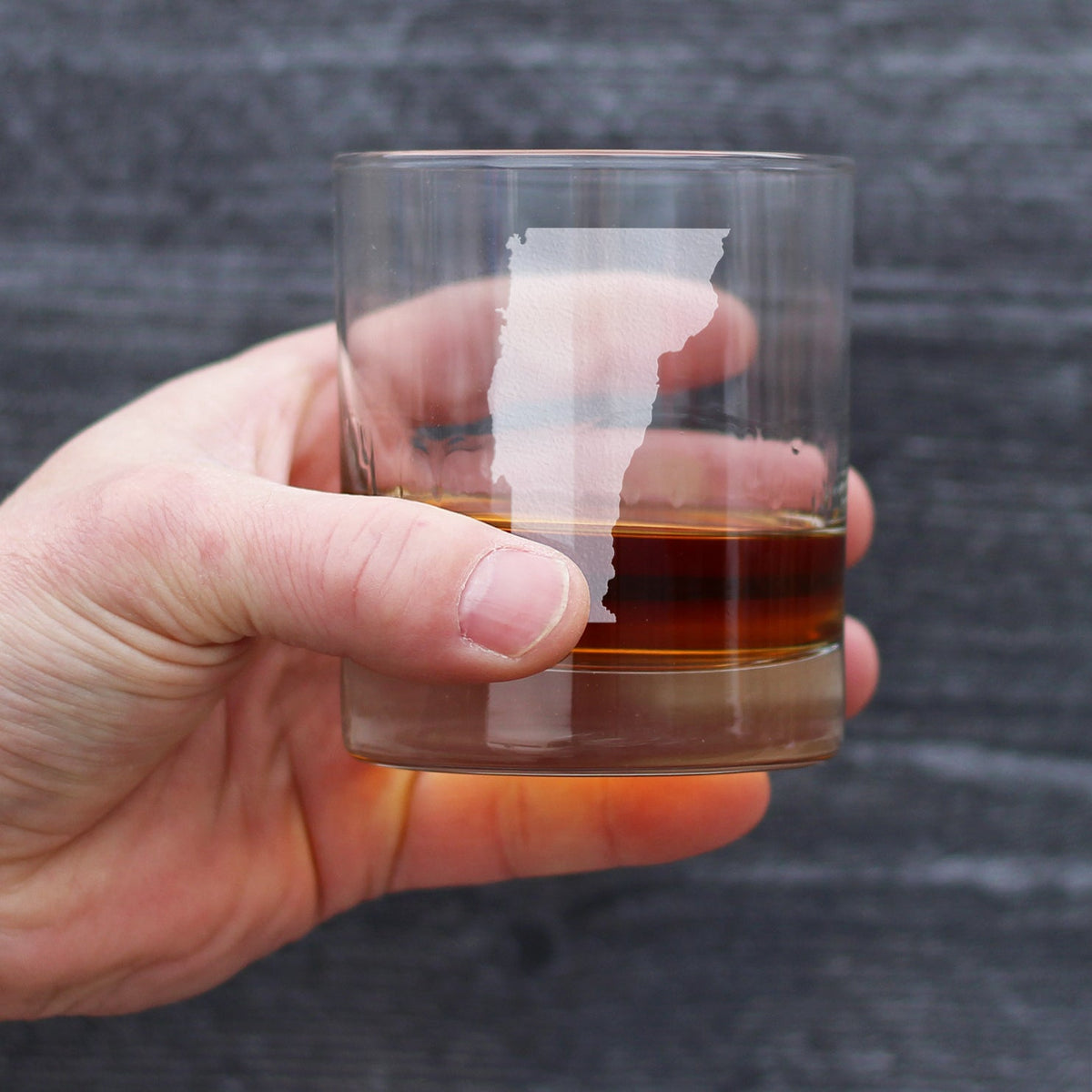 Vermont State Outline Rocks Glass (10.25 oz)
