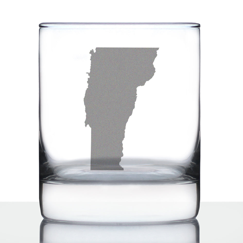 Vermont State Outline Rocks Glass (10.25 oz)