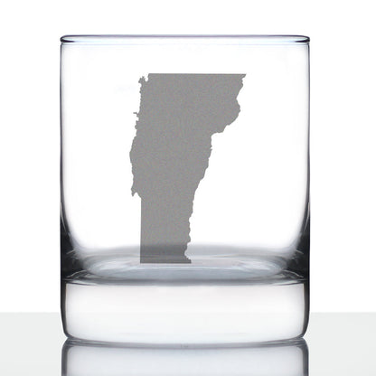 Vermont State Outline Rocks Glass (10.25 oz)