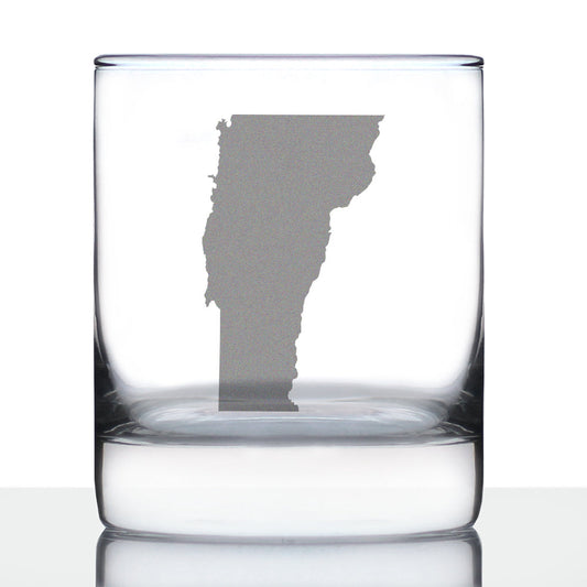 Vermont State Outline Rocks Glass (10.25 oz)
