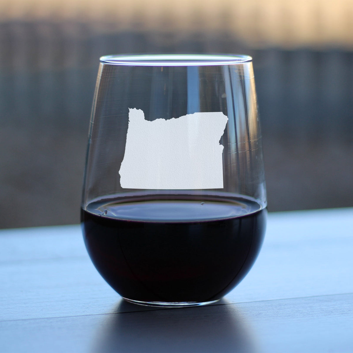 Oregon State Outline Stemless Wine Glass (17 oz)