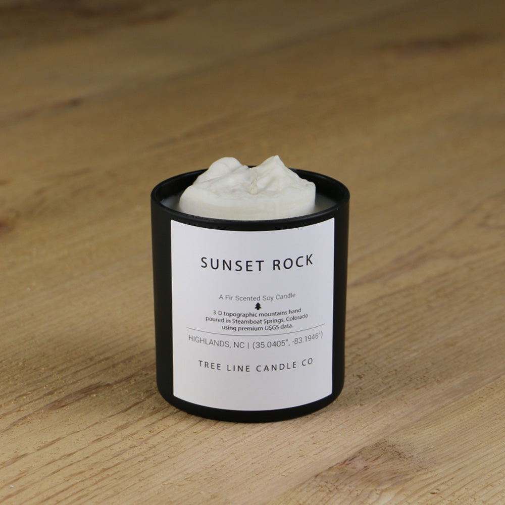Sunset Rock Candle