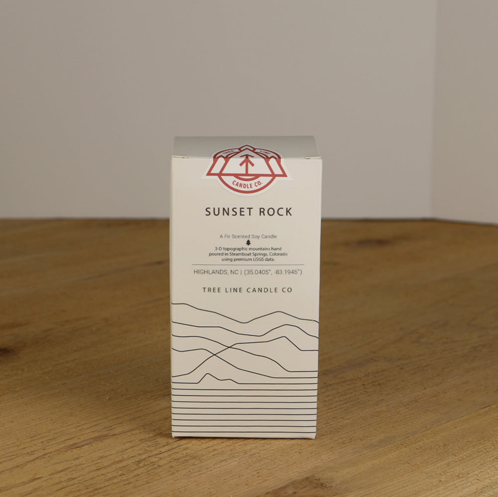 Sunset Rock Candle