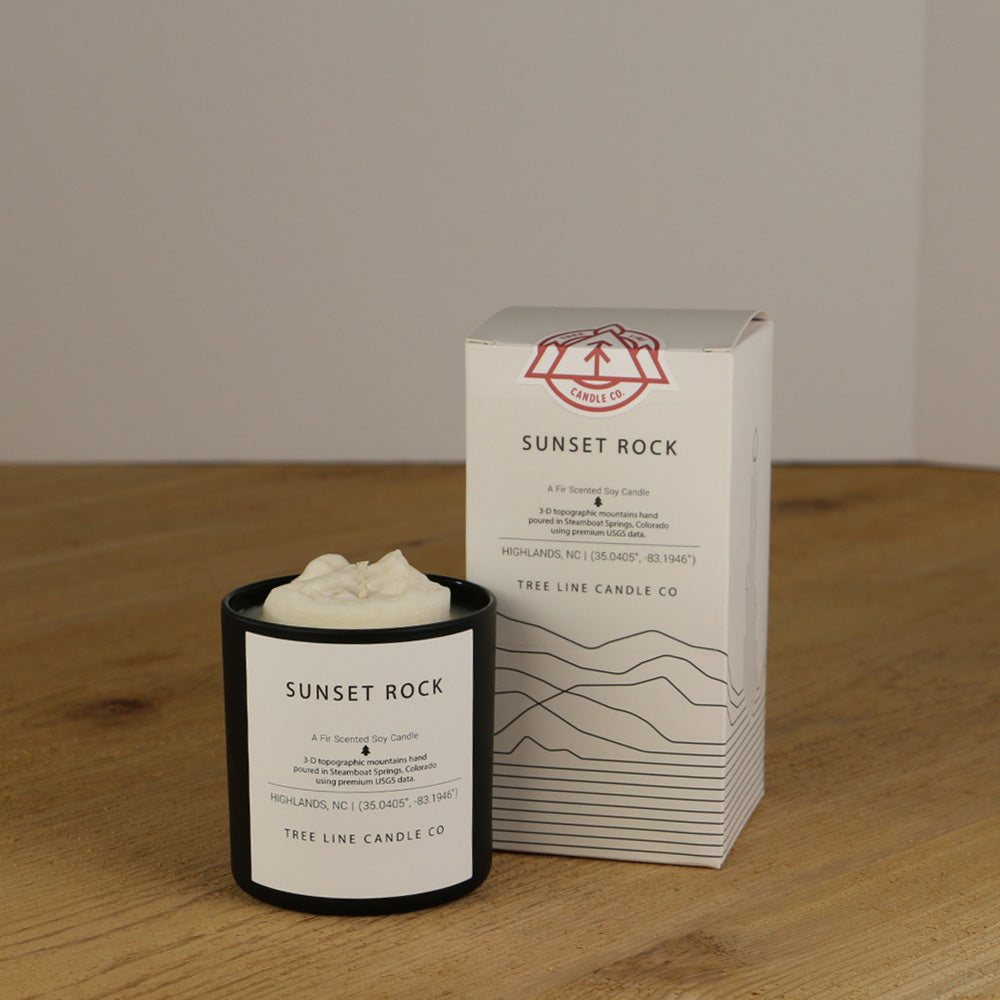 Sunset Rock Candle