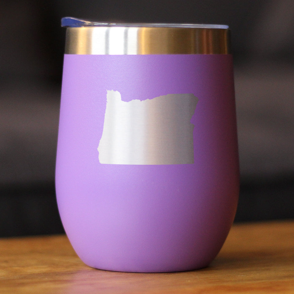 Oregon State Outline Wine Tumbler (12 oz)