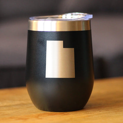 Utah State Outline Wine Tumbler (12 oz)