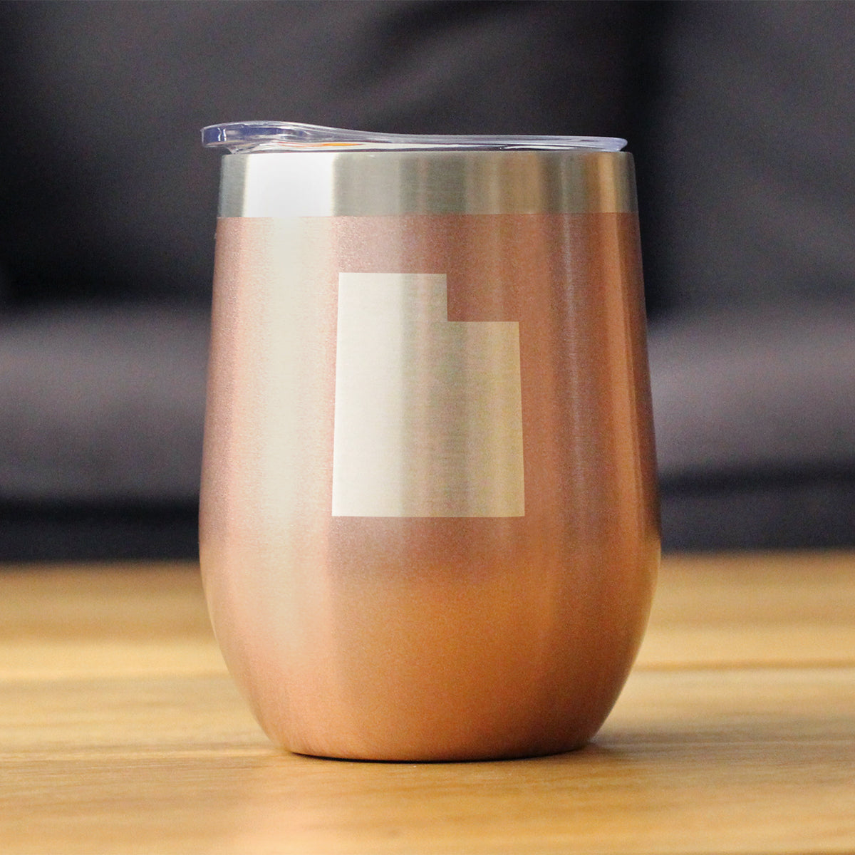 Utah State Outline Wine Tumbler (12 oz)