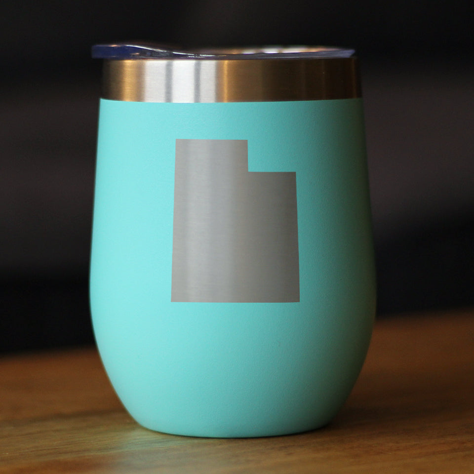 Utah State Outline Wine Tumbler (12 oz)