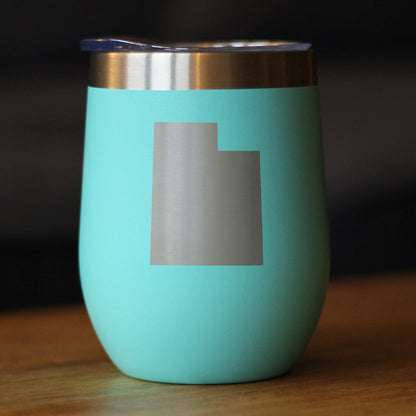 Utah State Outline Wine Tumbler (12 oz)