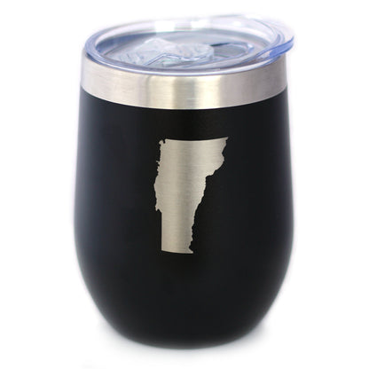 Vermont State Outline Wine Tumbler (12 oz)