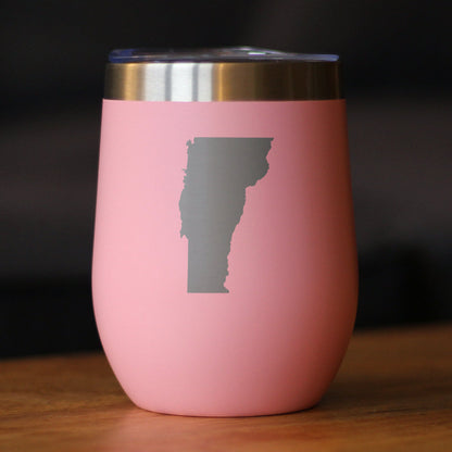 Vermont State Outline Wine Tumbler (12 oz)