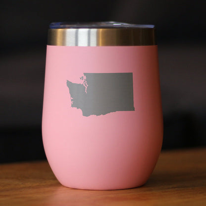 Washington State Outline Wine Tumbler (12 oz)