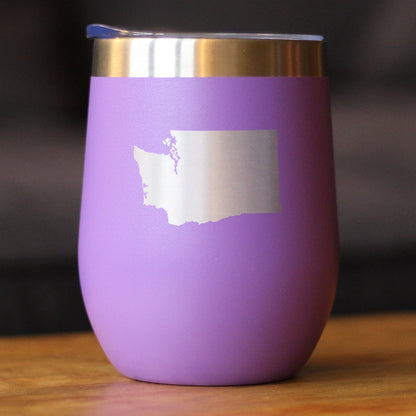 Washington State Outline Wine Tumbler (12 oz)