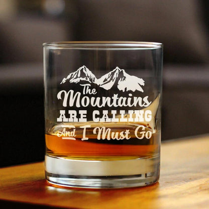 Mountains Are Calling Rocks Glass (10.25 oz)