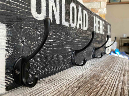 30" Custom Ski and Snowboard Cabin Coat Racks, hangers