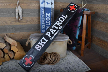 Personalized Ski Patrol Wood Sign
