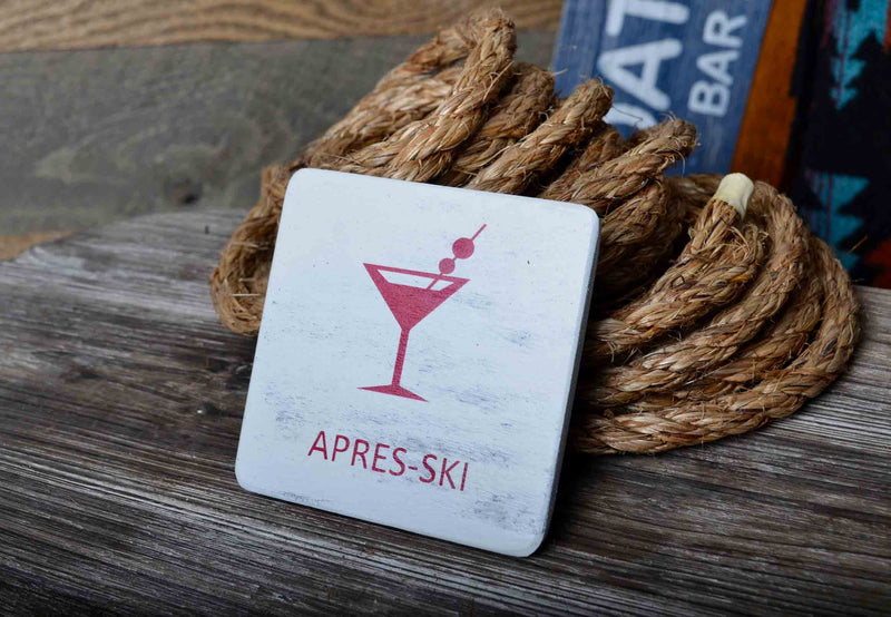 Ski and Snowboard Drink Coasters and Holders