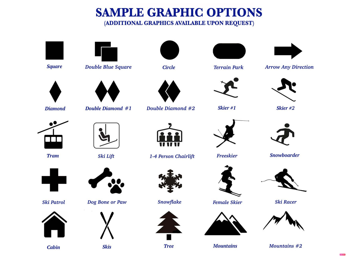 Personalized Custom Ski and Snowboard Trail Signs, Mountain Cabin Decor