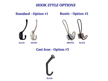 60" Custom Ski and Snowboard Cabin Coat Racks, hangers