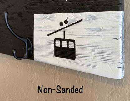 30" Custom Ski and Snowboard Cabin Coat Racks, hangers