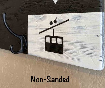 60" Custom Ski and Snowboard Cabin Coat Racks, hangers