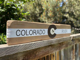 Custom Colorado State Flag Signs - Brown - Single Chair Studios