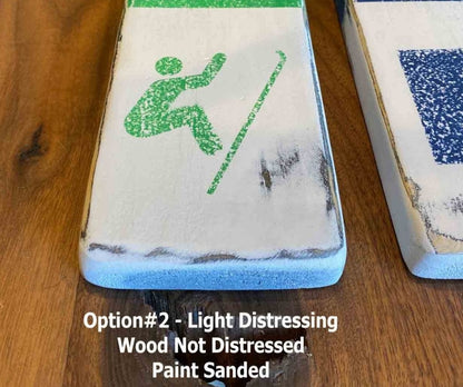 Personalized Custom Ski and Snowboard Trail Signs, Mountain Cabin Decor