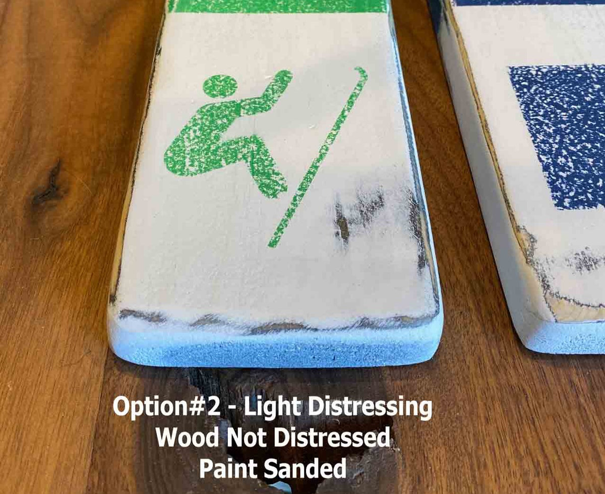 Personalized XL Ski and Snowboard Trail Signs, Mountain Cabin Decor