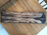 Silver Lake Tahoe - Burned Wood Print Artwork